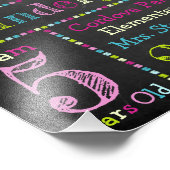 Kindergarten - Terug naar schoolbord Foto Afdruk (Hoek)