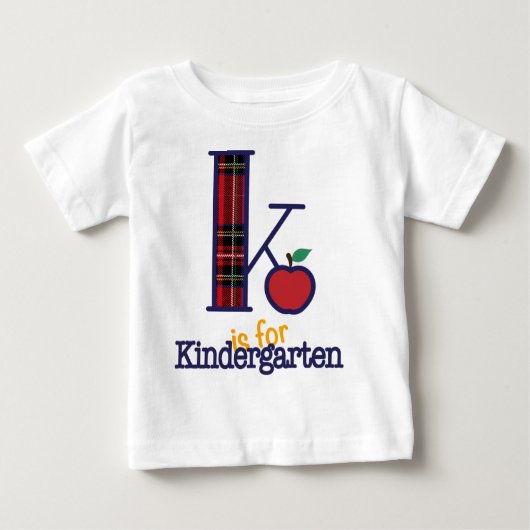 Kindergarten Top K is voor Shirt Kindergarten (Voorkant)