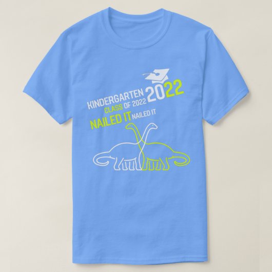 Kindergarten van afstuderen van 2022 op de nippen t-shirt (Design voorkant)