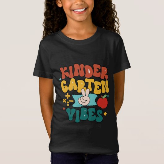 Kindergarten Vibes Kinder kleding Unisex T-shirt (Voorkant)