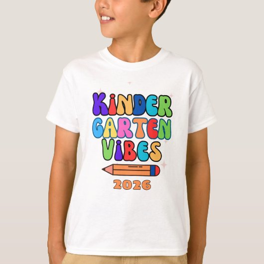 Kindergarten Vibes Kinderen T-shirt (Voorkant)