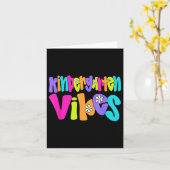 Kindergarten vibes leraar student grappig terug na kaart (Gele Bloem)