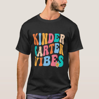 Kindergarten Vibes Retro Docent Vrouwen Kinder T-shirt