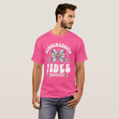 Kindergarten Vibes Teacher Kinder Coquette Bow Dal T-shirt (Voorkant volledig)