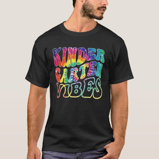 Kindergarten Vibes terug naar school Meisjes schoo T-shirt (Voorkant)