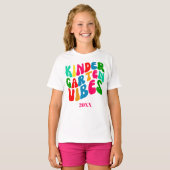 Kindergarten Vibes terug naar school T-shirt (Voorkant volledig)