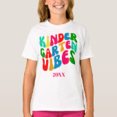 Kindergarten Vibes terug naar school T-shirt (Voorkant)