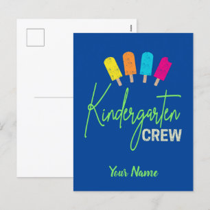 Kindergarten voor kleuterschool Vintage Feestdagenkaart