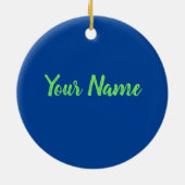 Kindergarten voor kleuterschool Vintage Keramisch Ornament (Achterkant)