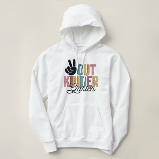 Kindergarten: "Vrede uit de kindertijd" Hoodie (Design voorkant)
