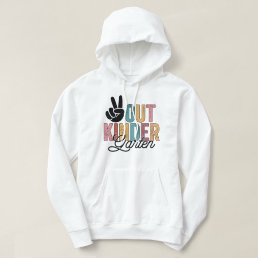 Kindergarten: "Vrede uit de kindertijd" Hoodie (Design voorkant)