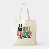 Kindergarten: "Vrede uit de kindertijd" Tote Bag (Achterkant)