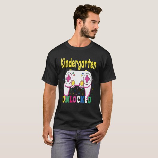 Kindergarten zonder vergrendelde kleuromvang t-shirt (Voorkant volledig)