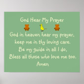 Kindergebed - poster (Voorkant)