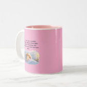 Kindergebed Tweekleurige Koffiemok (Voorkant links)