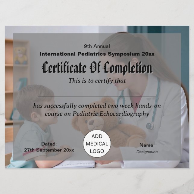 Kindergeneeskunde Kinderarts Conferentie Certifica (Voorkant)