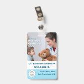 Kindergeneeskunde Kinderarts Medisch Congres Badge (Achterkant met clip)