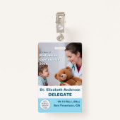 Kindergeneeskunde Kinderarts Medische Conferentie Badge (Achterkant met clip)