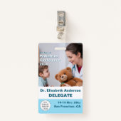 Kindergeneeskunde Kinderarts Medische Conferentie Badge (Voorkant met clip)