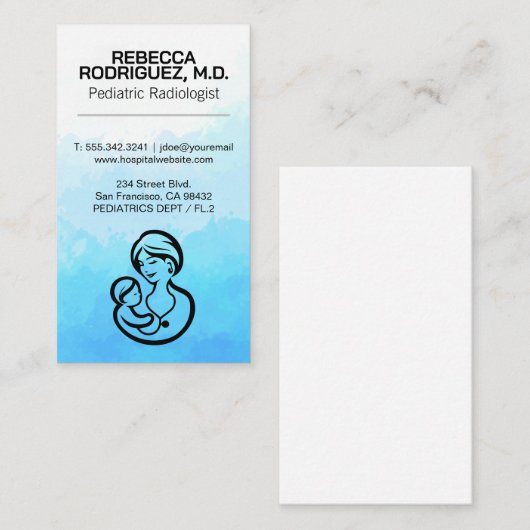 Kindergeneeskunde | Moeder Kind Logo | Medisch Visitekaartje (Voorkant / Achterkant)