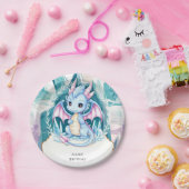 Kindergrillige Dragon Verjaardag Papieren Bordje (Feest)