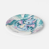 Kindergrillige Dragon Verjaardag Papieren Bordje (Gekanteld)