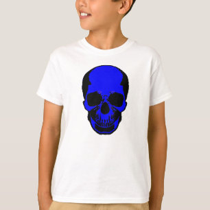 Kinderhalloween Shirt - Blauwe schedel