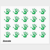 kinderhand ronde sticker (Vel)