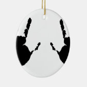 Kinderhanddrukken Keramisch Ornament (Rechts)