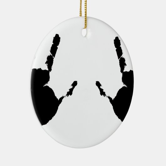 Kinderhanddrukken Keramisch Ornament (Rechts)