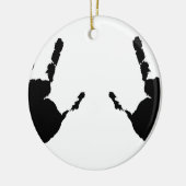 Kinderhanddrukken Keramisch Ornament (Links)