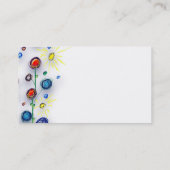 kinderhandgemaakt schilderend visitekaartje (Achterkant)