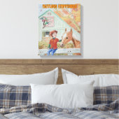 Kinderherfstcanvas Canvas Afdruk (Insitu (Slaapkamer))
