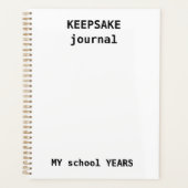 Kinderherinneringsjournaal - Schooljaarherinnering Planner (Voorkant)