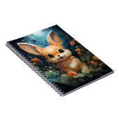 Kinderillustratie Schattig Leuk Zee Konijntje Notitieboek (Rechterzijde)