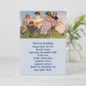 Kinderillustratie Schattigee partij Kaart (Staand voorkant)