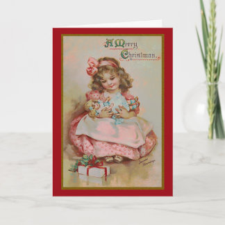 Kinderjaren bij het Wenskaart van Kerstmis Feestdagen Kaart