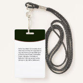 Kinderjongen meisjes ID-identificatiekaart Badge (Achterkant met draagriem)