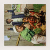 kinderjongens Sport Baseball Player Game Legpuzzel (Verticaal)