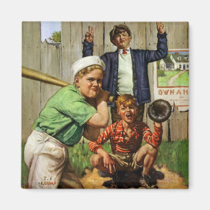  kinderjongens Sport Baseball Player Game Magneet