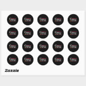 Kinderjurk Cat Lady 24 Ronde Sticker (Vel)