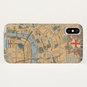 Kinderkaart van Londen, Engeland Case-Mate iPhone Case (Achterkant (horizontaal))