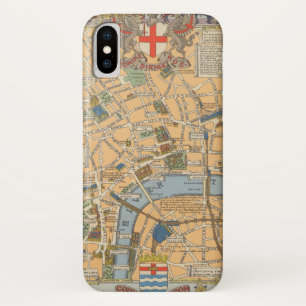 Kinderkaart van Londen, Engeland Case-Mate iPhone Case