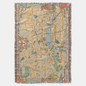 Kinderkaart van Londen, Engeland Deken (Voorkant Verticaal)