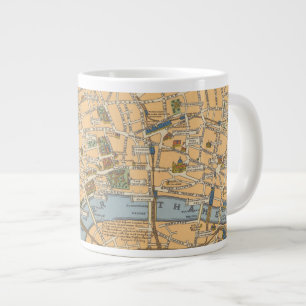 Kinderkaart van Londen, Engeland Grote Koffiekop