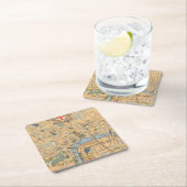 Kinderkaart van Londen, Engeland Kartonnen Onderzetters (Insitu)