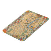 Kinderkaart van Londen, Engeland Magneet (Linkerzijde)