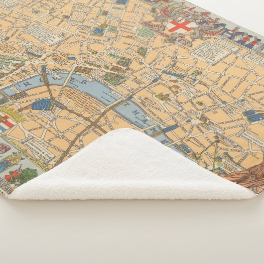 Kinderkaart van Londen, Engeland Sherpa Deken (3/4)