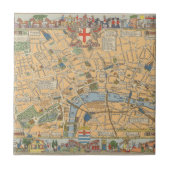 Kinderkaart van Londen, Engeland Tegeltje (Voorkant)