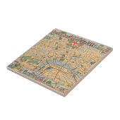 Kinderkaart van Londen, Engeland Tegeltje (Zijkant)